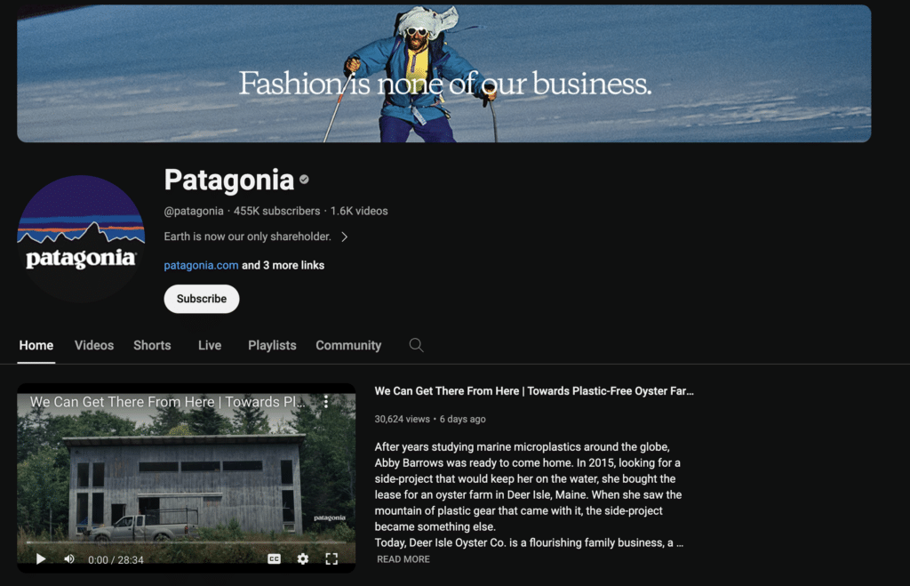 blogging vs vlogging - patagonia