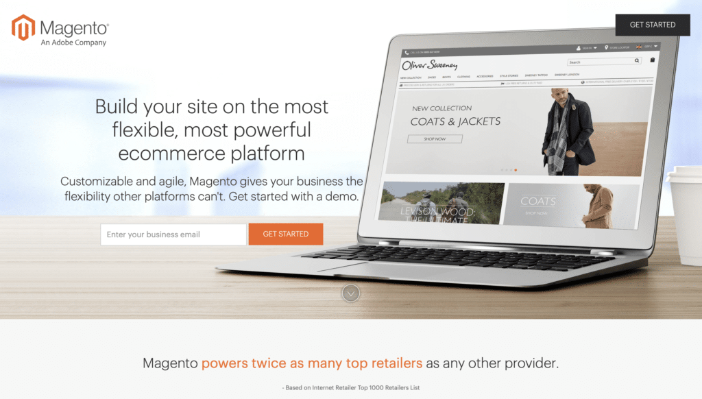 best ecommerce tools - magento website 