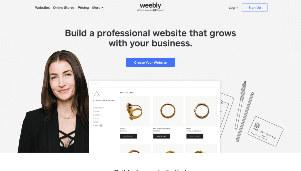 best ecommerce tools - Weekly's website page