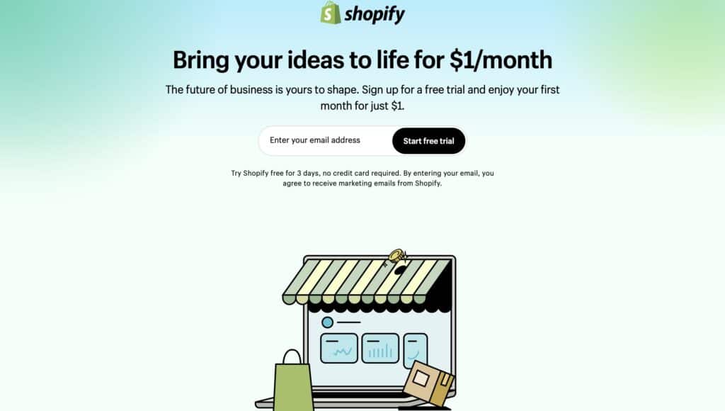 best ecommerce tools - Shopify website