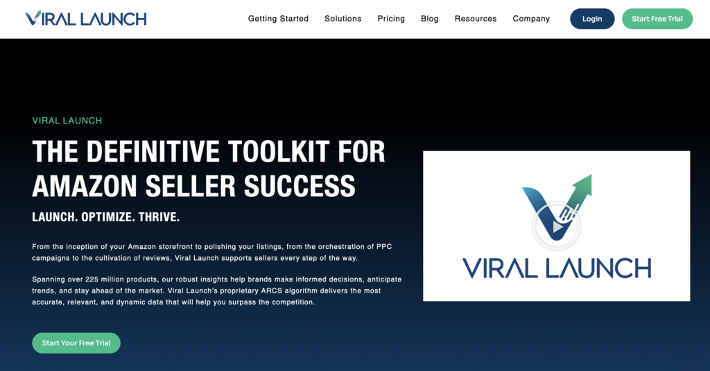 viral launch website page