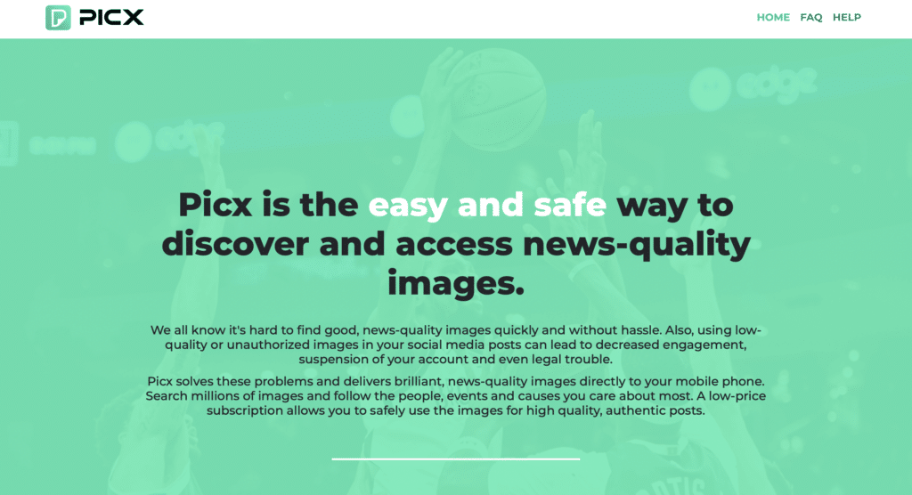 picx website page